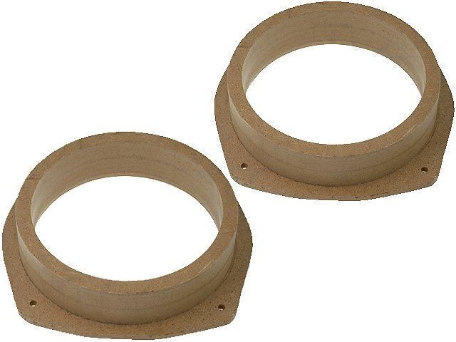 2 supports de haut-parleur ADNAuto pour Croma Stilo - 165 mm en bois MDF imprégné/verni