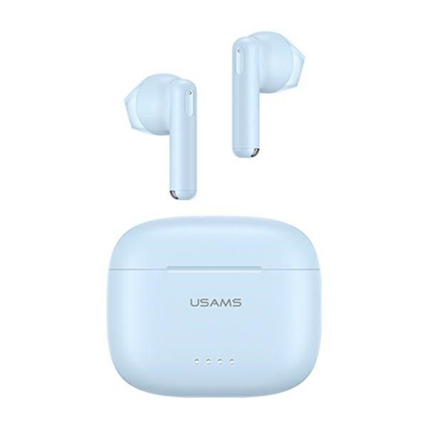 USAMS Bluetooth 5.3 TWS US Series Earbuds, Dual Mic, Wireless, Blue (BHUUS03)