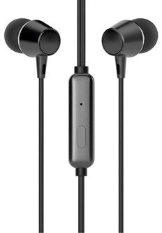 HP DHE-7000 Wired Headphones, Black