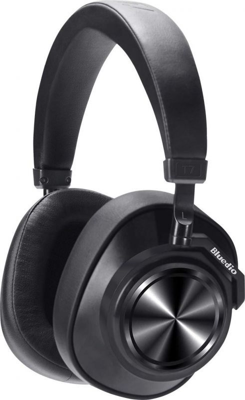 Bluedio T7+ Wireless Headphones, Black (30h Battery Life, Noise Cancelling)