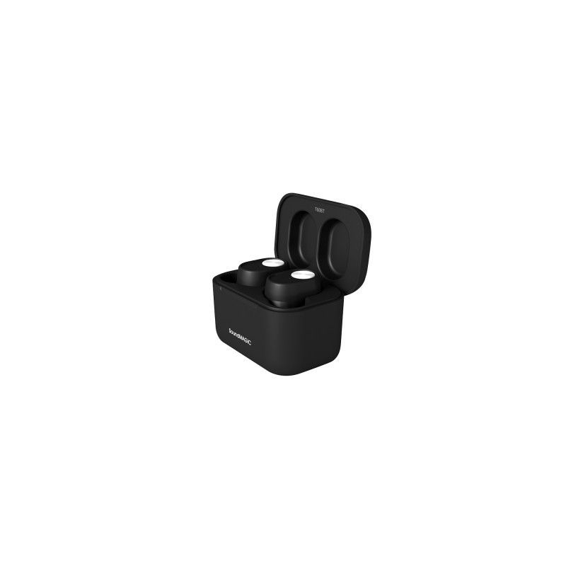 SoundMagic T60BT Wireless Earbuds (5h, Bluetooth 5.2), Headphones, Black