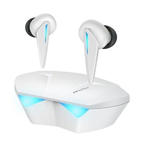 Auriculares inalámbricos Adidas TWS Awei T23 Bluetooth 5.0 con base de carga - blanco/azul