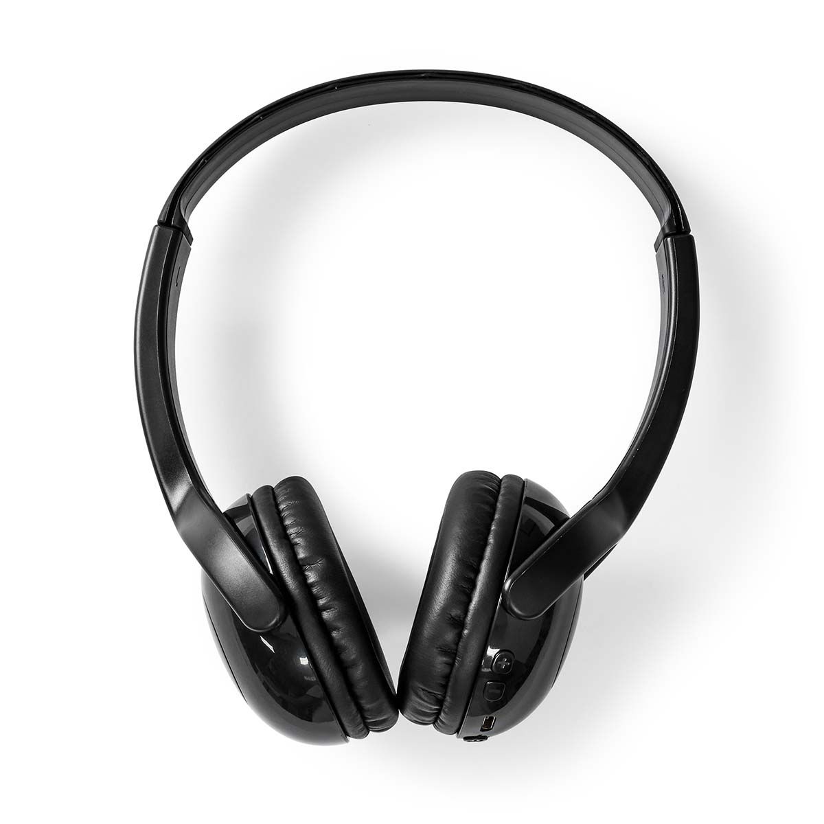 Auriculares inalámbricos Nedis On-Ear con una duración de batería de 8 horas y micrófono integrado (8h, Sin cables), Negro