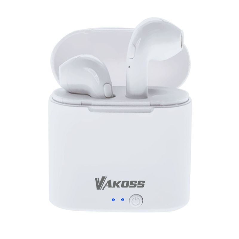 Vakoss SK-832BW Wireless Headphones (No Noise Cancellation, 10hr Battery, White)