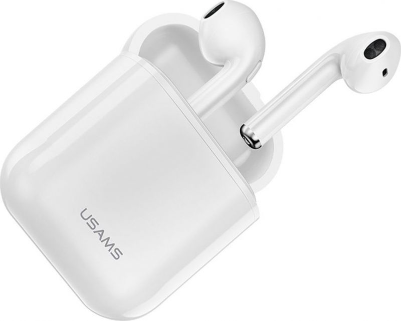 USAMS TWS Bluetooth 5.0 LU Series Wireless Earphones - White (BHULU01)