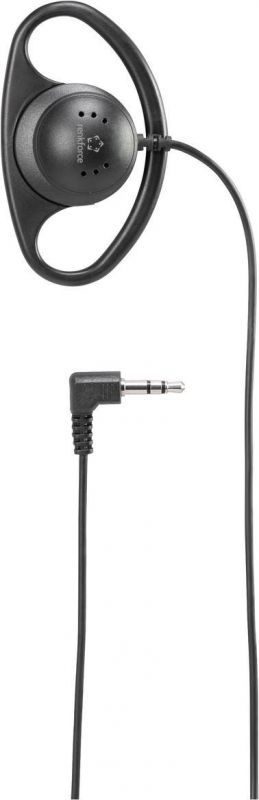 Renkforce HK-1S Over-Ear Headphones, Wired Mono, Black