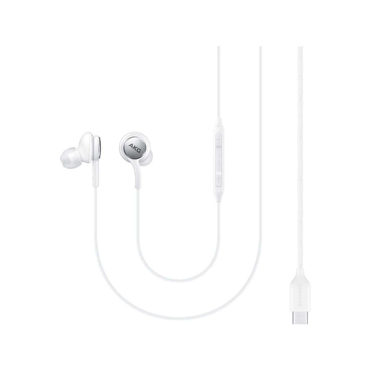 Samsung EO-IC100BWE Type C Stereo HF Earphones, White (Bulk)