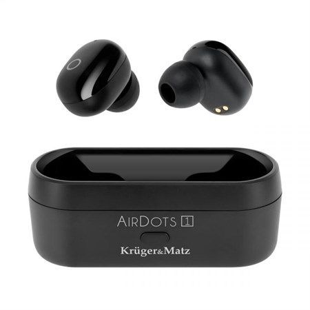 Kruger&Matz Air Dots 1 TWS Earbuds (4h, Wireless), Headphones, Black