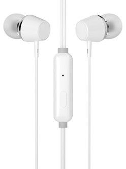 HP DHE-7000 Wired Headphones, White