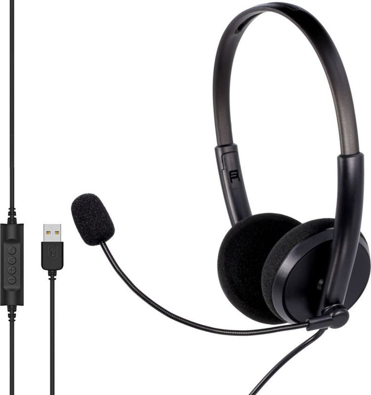 Casques filaires Mozo avec micro (MTX1091ECO) - Noir