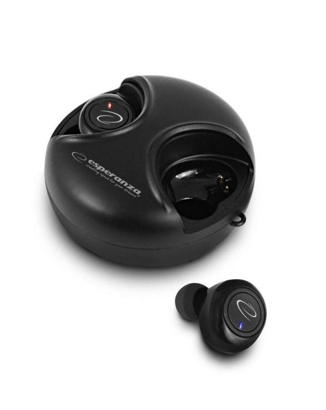 Casques audio sans fil Bluetooth Esperanza EH228K (4 heures d'autonomie, sans fil), Écouteurs, Noir