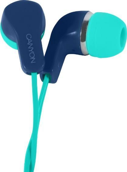 Canyon EPM-02 Stereo Earphones (Wired), Headphones, Blue/Green