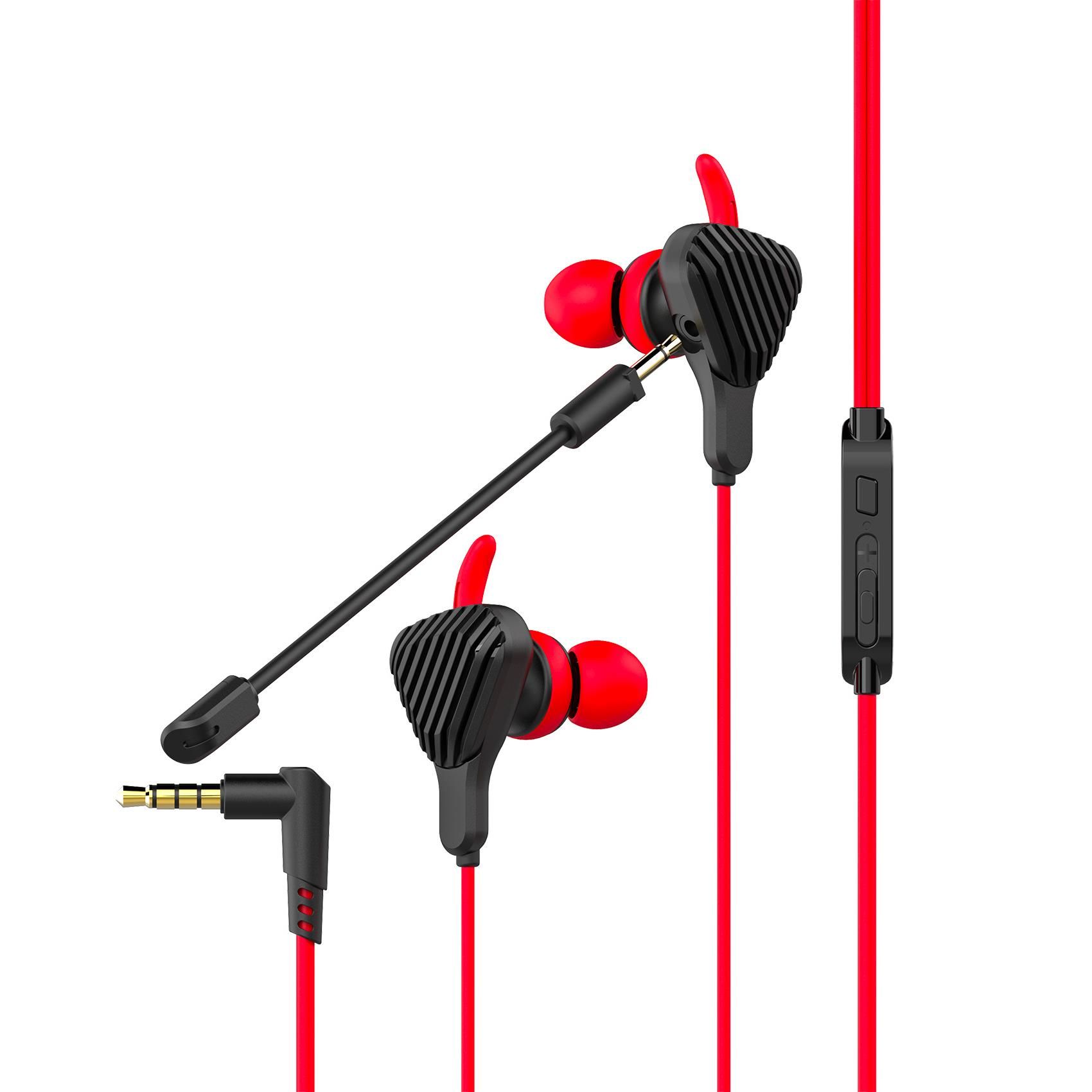 Celly CyberWired (Wireless) Headphones, Black, Red