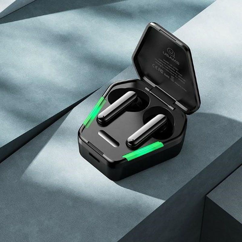 USAMS JY Series Gaming Earbuds (4.5h, Wireless), Headphones, Black