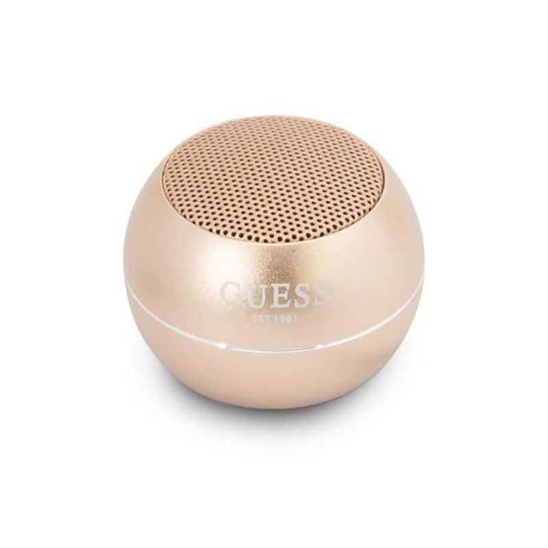 Guess Bluetooth Speaker Mini Gold (4hr), Enceinte Bluetooth, Or