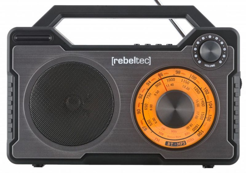 Altavoz portátil Rebeltec Bluetooth, 0,13 m, con batería, 10 W RMS