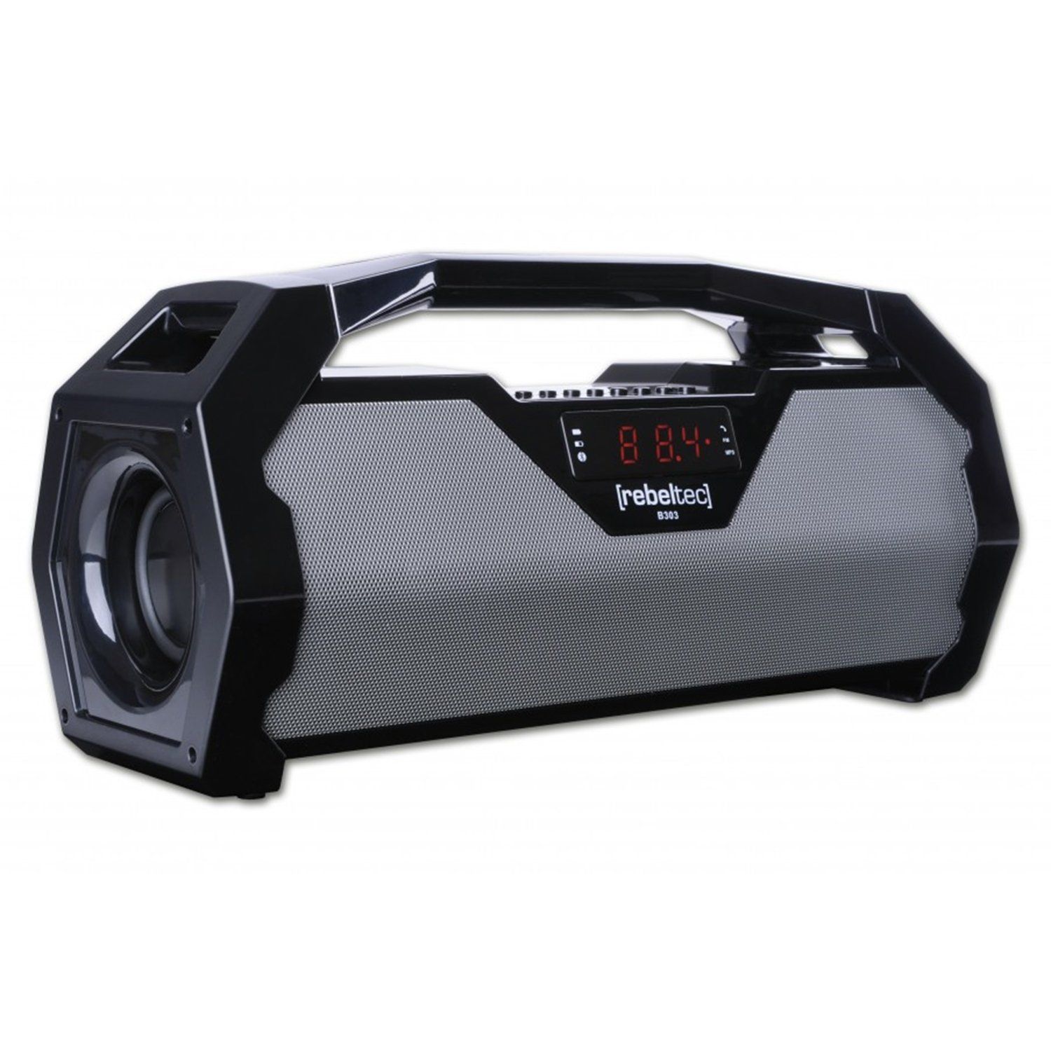 Altavoces Bluetooth Rebeltec RBLGLO00012 (batería de 12 horas, portátiles), Negro