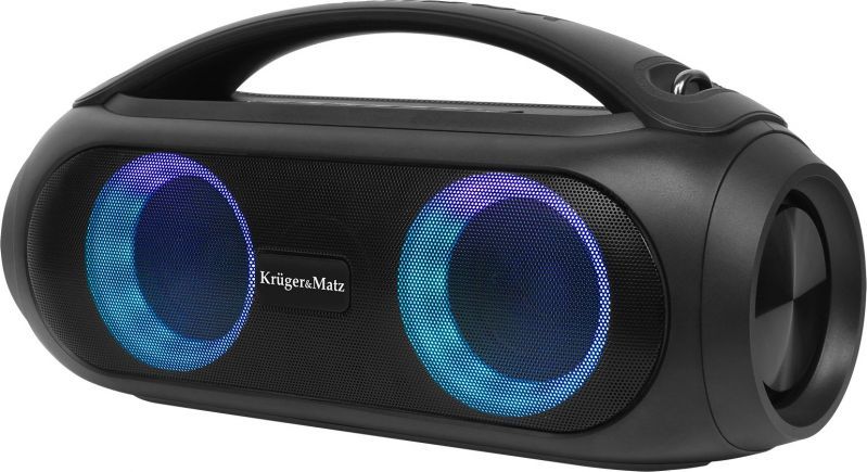 Kruger & Matz Joy 2 Black Speaker (5h, Battery-Powered), Bluetooth Speaker, Black
