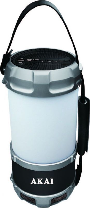 Akai Professional Bluetooth Speaker ABTS-S38, Black (10" Portable Lantern, Battery-Powered)