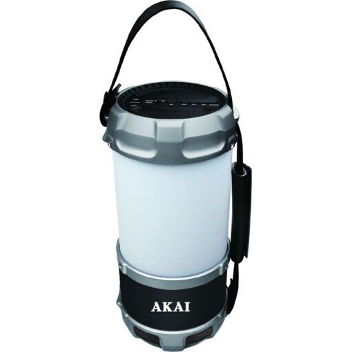 Altavoz Bluetooth Profesional Akai ABTS-S38, Negro (lámpara portátil de 10', con batería)