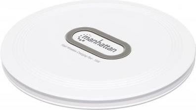 Manhattan Wireless Charging Pad, Bluetooth Speaker, White