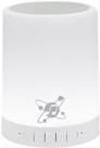 Manhattan LED Sound Science Bluetooth Speaker (5H, 10M, Battery-Powered), White