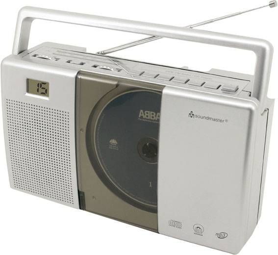 Soundmaster CD Radio, FM Grey