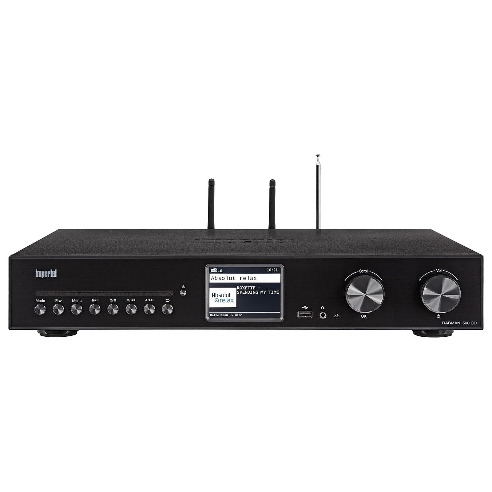 Imperial Dabman i560 CD Radio (DAB+ DAB, FM, WiFi, Bluetooth), Black