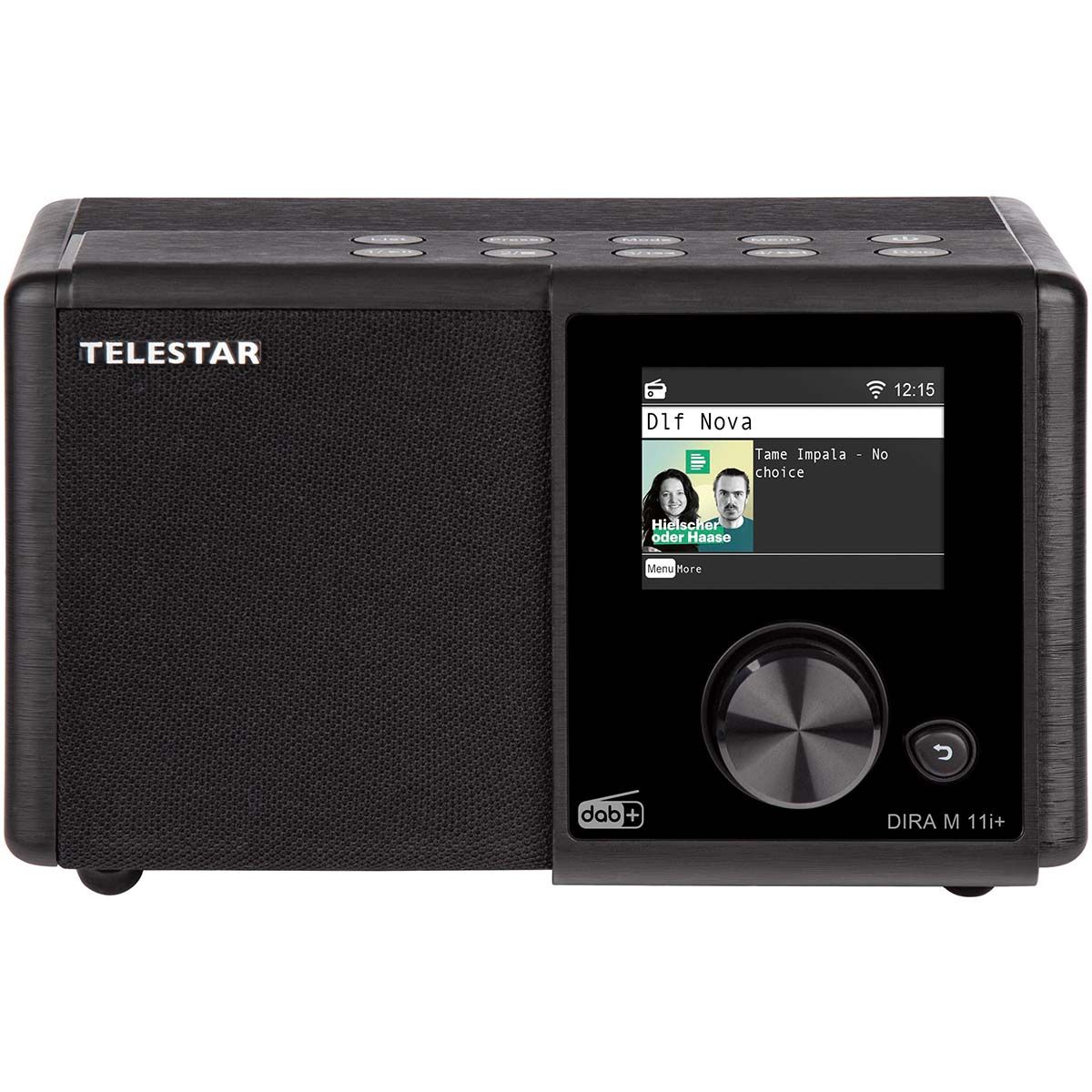 Telestar DIRA M 11i+ Radio with DAB+, FM, and USB MP3 Support, Black