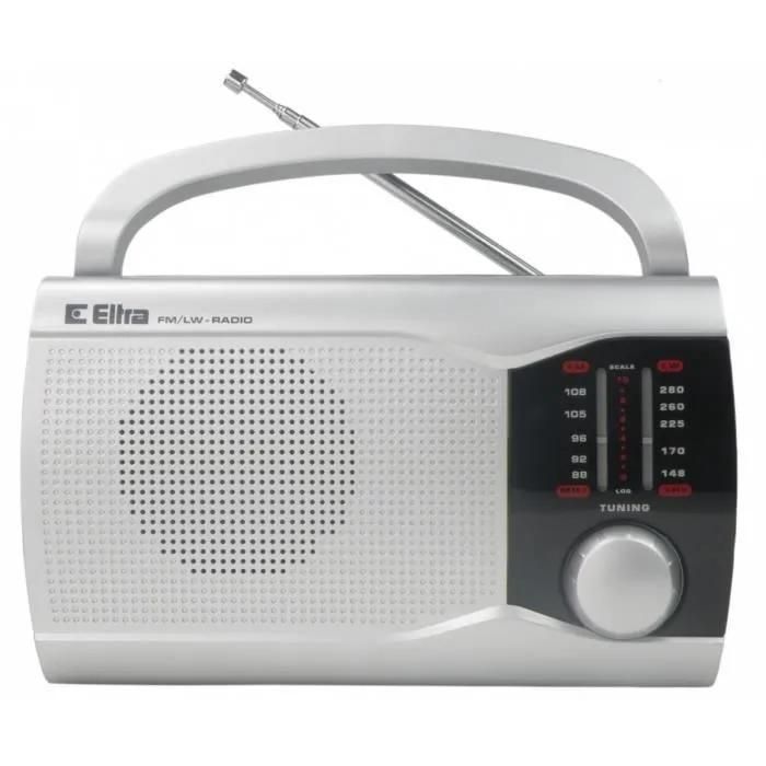 Elta Radio Ewa (FM, LW), Portable Radio, Silver