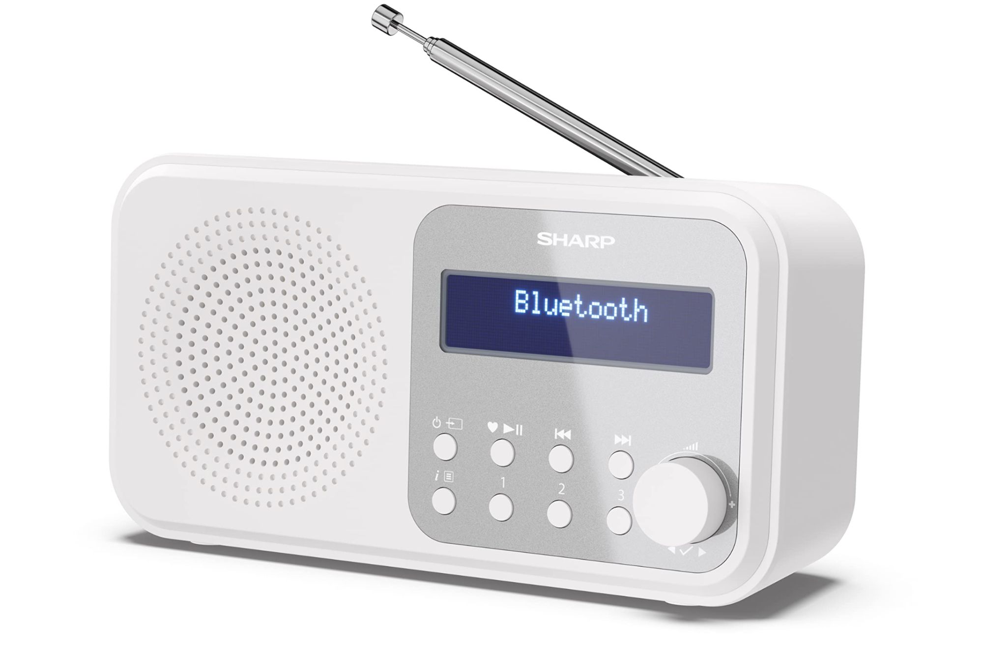 Sharp DR-P420(WH) Portable Digital Radio, White