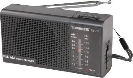 Tiross TS-455CZ Portable Radio (AM/FM) - Black