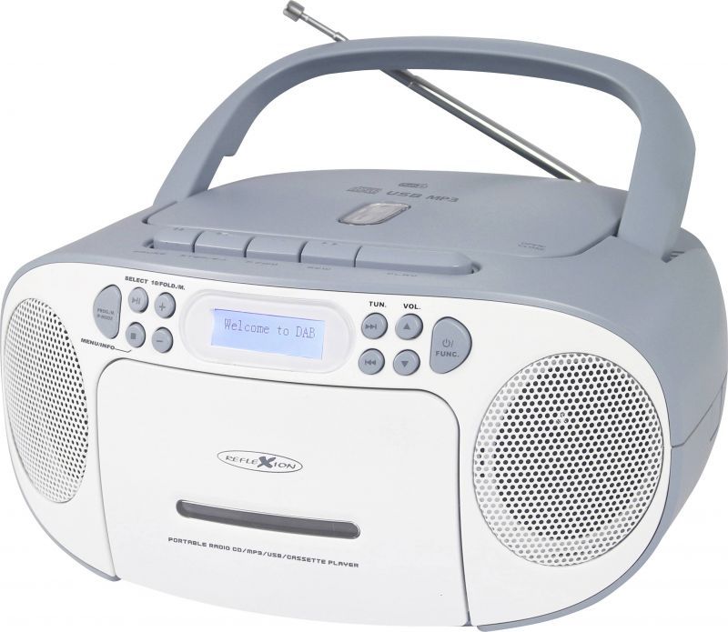 Reflexion RCR2260DAB (DAB+ DAB, VHF) Radio, White, Blue