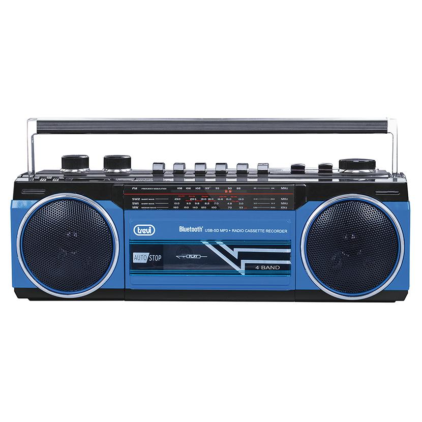 Trevi RR 501 BT Personal Analog Radio - Black and Blue