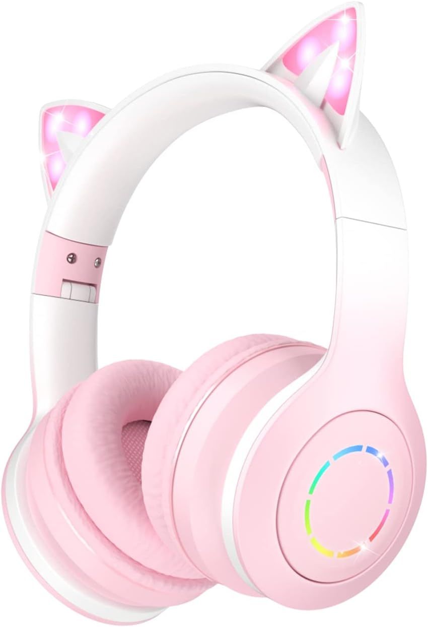 Auricular Bluetooth para niños UniversalHouse con control de volumen, 85/95dB para teléfono inteligente, iPad, tableta, Kindle