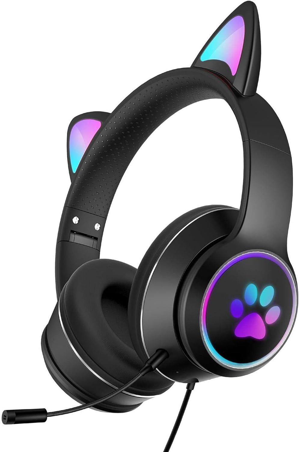Casque filaire UniversalHouse avec oreilles de chat mignonnes