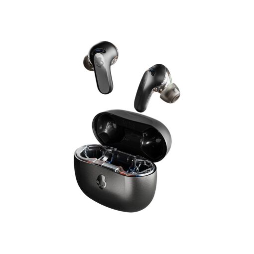 Skullcandy Rail - Auriculares inalámbricos con micrófono - In-ear - Bluetooth - Cancelación activa de ruido - negro mate