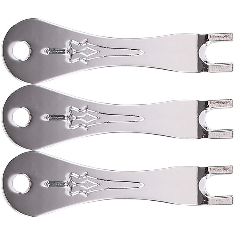 Conjunto de 3 clavijas de presión metálicas para guitarras acústicas