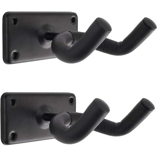 Ensemble de Crochets Muraux pour Guitare UniversalHouse (2 Crochets, Noir)