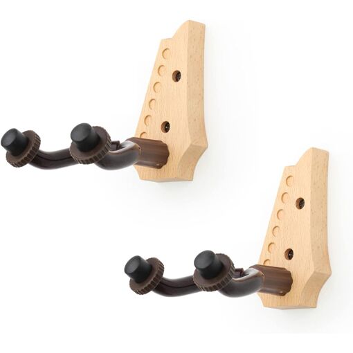 Support mural pour guitares UniversalHouse (paquet de 2) - Pour guitare acoustique, électrique, basse, violon et ukulélé
