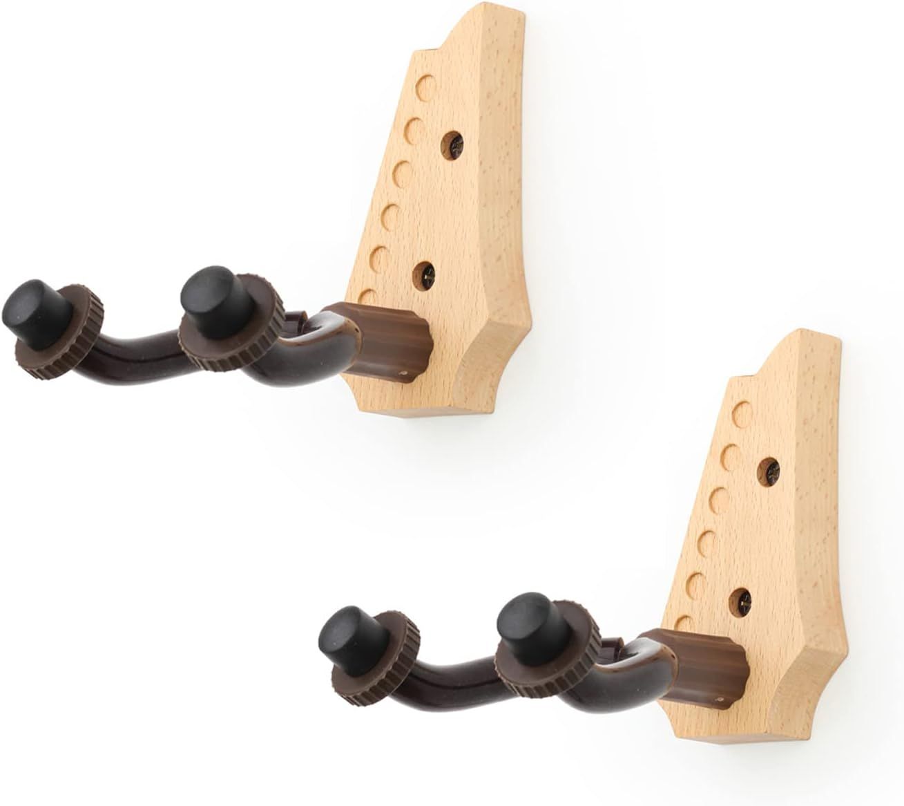 UniversalHouse Wall Guitar Hooks (2-Pack) - For Acoustic, Electric, Bass, Violin & Ukulele