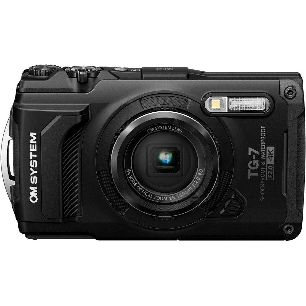 Olympus OM System Tough TG-7 Compact Camera Black