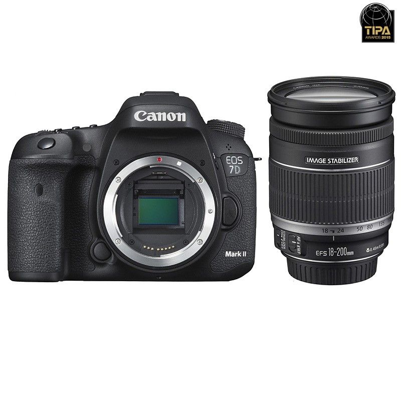 Canon EOS 7D Mark II + lente 18-200 IS
