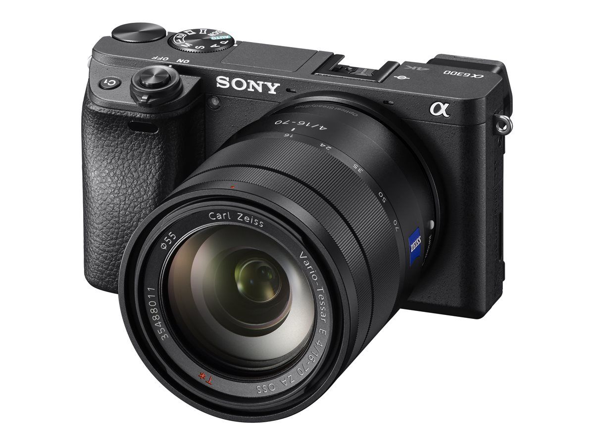 Sony a6300 - Digital Camera - Mirrorless - 24.2MP - APS-C - 4K/30fps - Body Only - Wi-Fi, NFC - Black