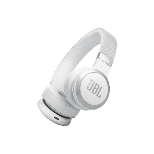 JBL LIVE 670NC de Harman Kardon - Auriculares con micrófono - Over-ear - Bluetooth - Inalámbricos/Con cable - Cancelación activa de ruido - Conexión 3.5mm - Blanco