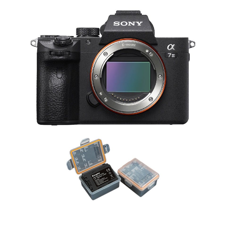 Sony Alpha A7 III 24.2MP Camera Body + Kingma 2000mAh Battery (Sony NP-FZ100)