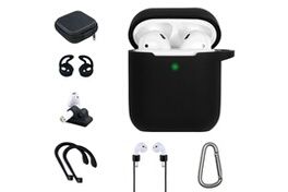 On Earz Mobile Gear 7-in-1 Accessory Kit for AirPods 1/2, Black