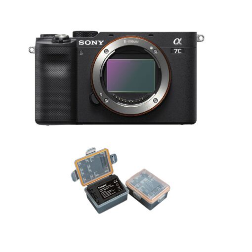 Sony Alfa A7C 24,2 MP Cuerpo negro + Batería Kingma 2000 mAh (Sony NP-FZ100)