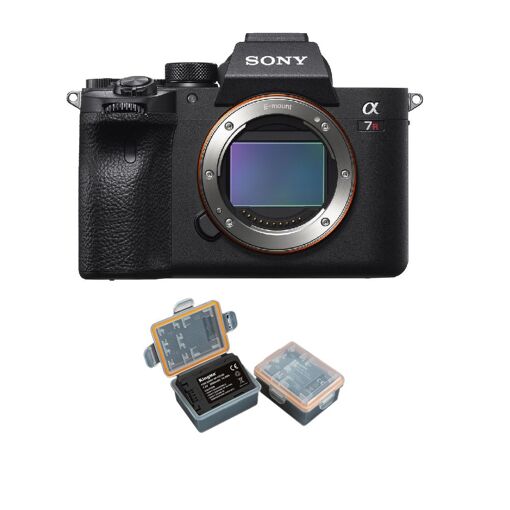 Sony Alpha A7R IV Camera Body 61MP + 1 Kingma 2000mAh Battery (Sony NP-FZ100)