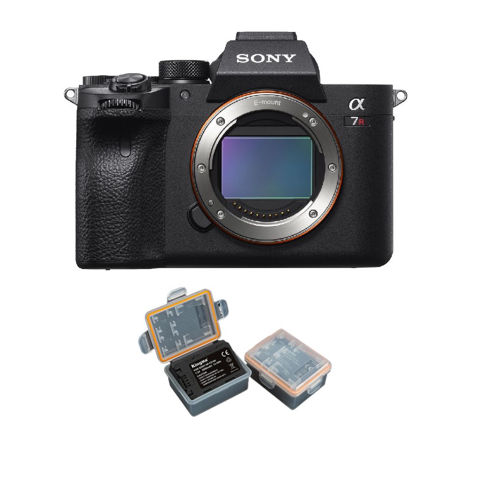 Sony Alpha A7R IV Camera Body 61MP + 1 Kingma 2000mAh Battery (Sony NP-FZ100)